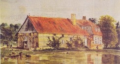 Die Wienburg auf einem Aquarell von Otto Modersohn aus dem Jahr 1884