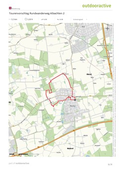 Karte Wanderung Haus Forkenbeck
