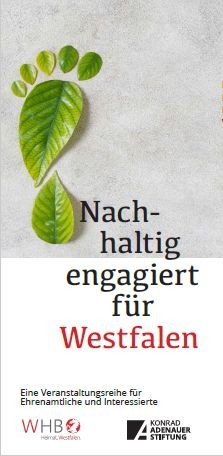 Titelbild des Einladungsfolders Nachhaltig engagiert für Westfalen