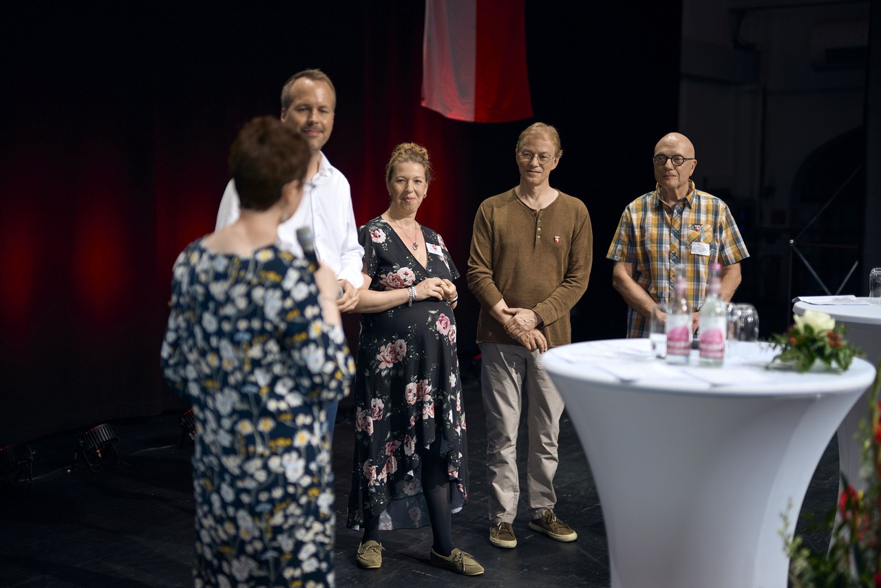 Gesprächsrunde zu Partnerschaften für starke Orte der Gemeinschaft. Foto/ Eike Hollermann/WHB