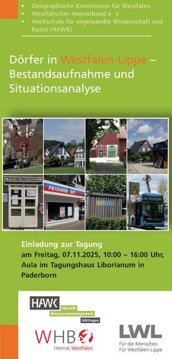 Titelbild des Einladungsfolders Dörfer in Westfalen-Lippe