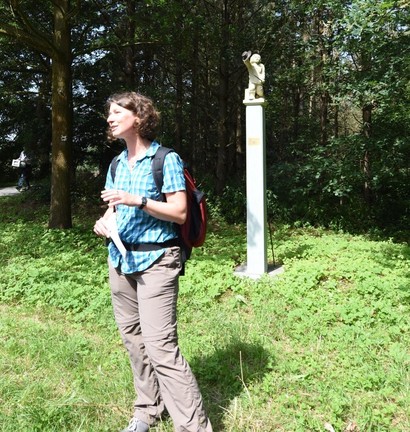 Ulrike Steinkrüger vom Fachbereich Wandern des WHB berichtete von den Boten der Reichspost während der Friedensverhandlungen und den historischen Wurzeln des X 1648