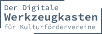 Zu sehen ist das Logo des Digitalen Werkzeugkastens für Kulturfördervereine.