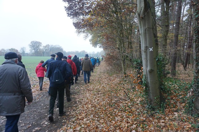 Auch der WHB-Hauptwanderweg X 20 war Teil der 8-km-Wanderroute rund um das Museum