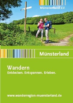 Cover des Faltblattes zum Wandern im Münsterland