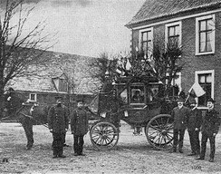 Postkutsche vor dem 1. Weltkrieg, Foto: Gemeindearchiv Wettringen